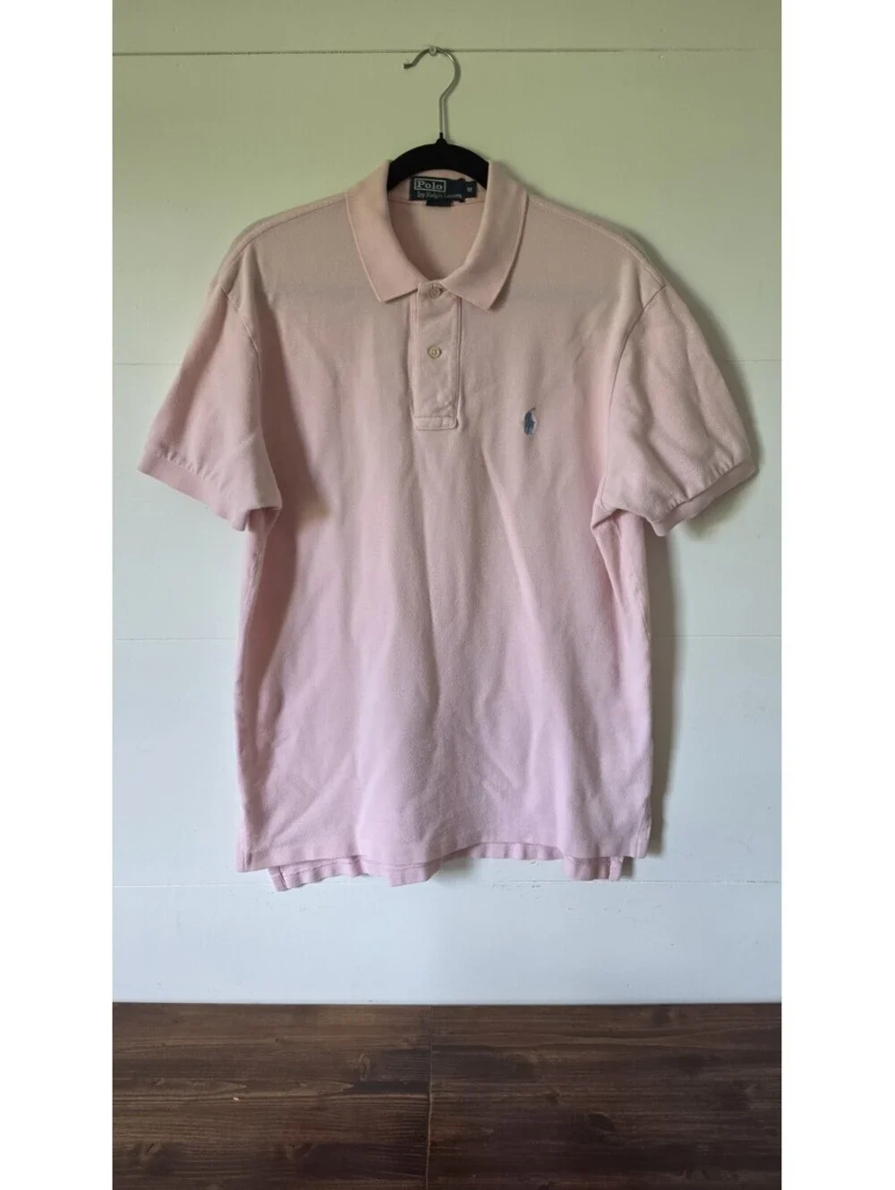 Polo Ralph Lauren 2-button Pink Polo, Size M, # 39